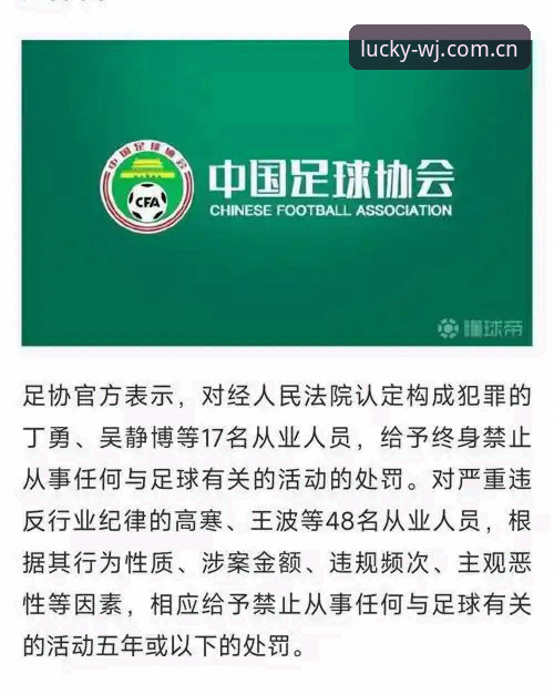 足协第三批禁足名单深度解析：从典型案例看中国足球反腐完整指南